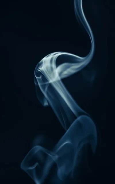 White Smoke on Black Background Free Stock Photo