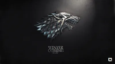 Direwolf Sigil with Winter Is Coming HD Wallpaper