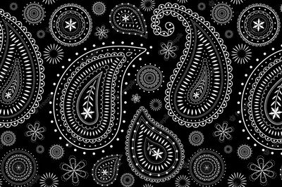 Black Background Pattern Wallpaper