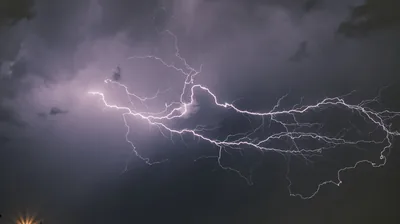 Lightning In White Black Clouds Sky 4K HD Sky Wallpapers