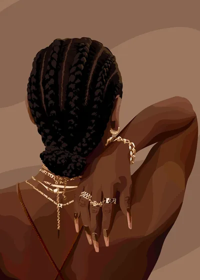 Black art print