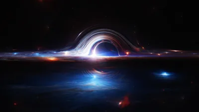 Gargantua black hole Wallpaper 4K, Deep space, Interstellar