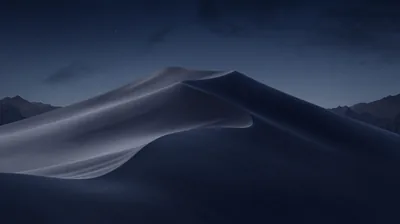 Moonlit Sand Dune at Night HD Wallpaper