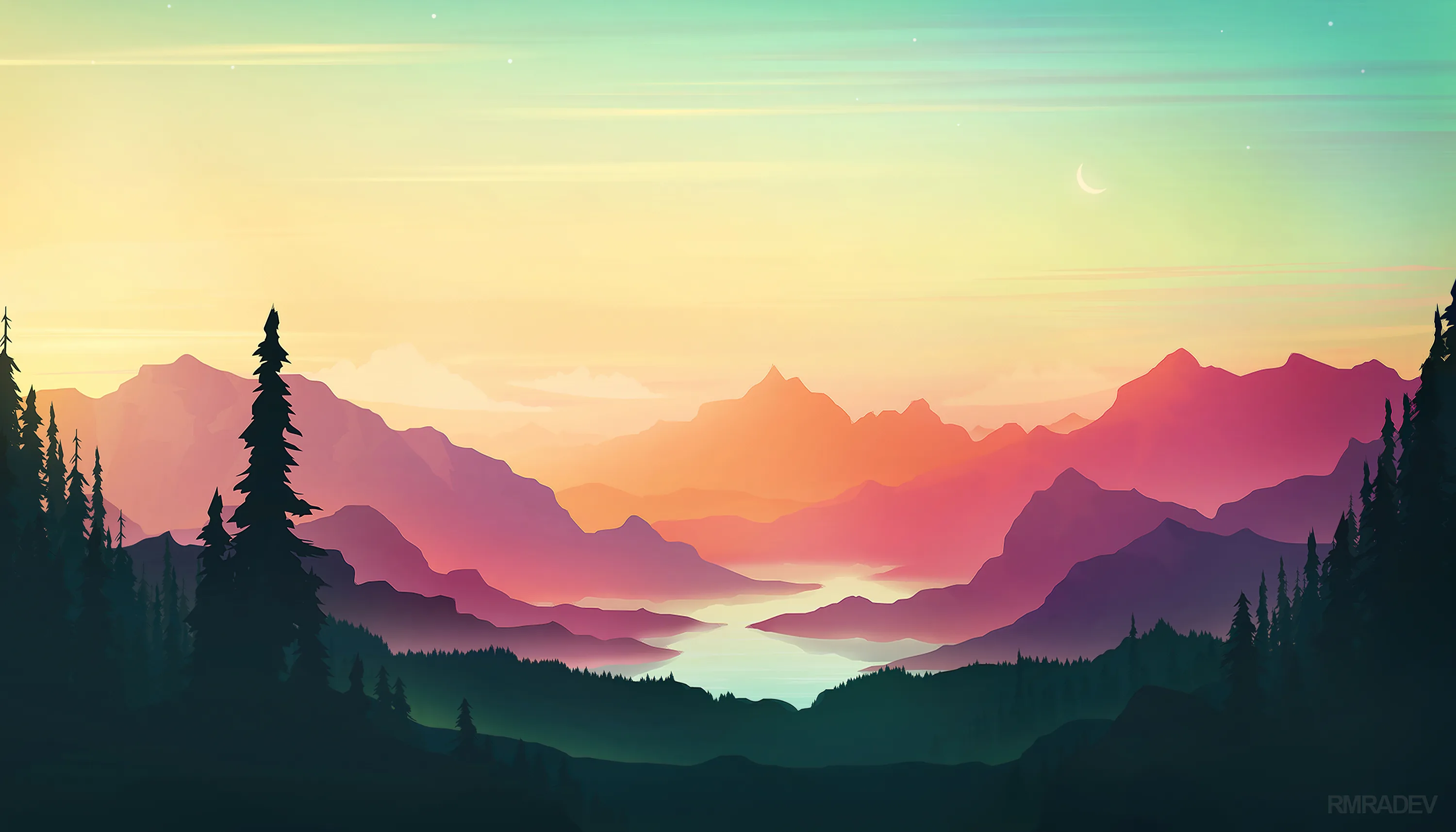 Minimalist Wallpaper 4k Minimalism Sunset Wallpaper Hd Minimalist 4k