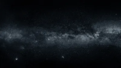 Horizontal Milky Way Strip in Grey HD Wallpaper