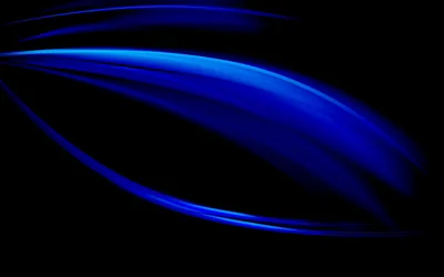 Blue Light Streaks Across Black HD Wallpaper