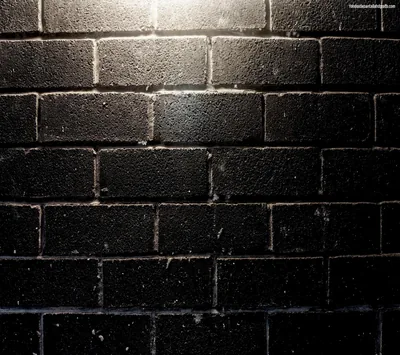 Black Brick Wall for your Desktop, Mobile