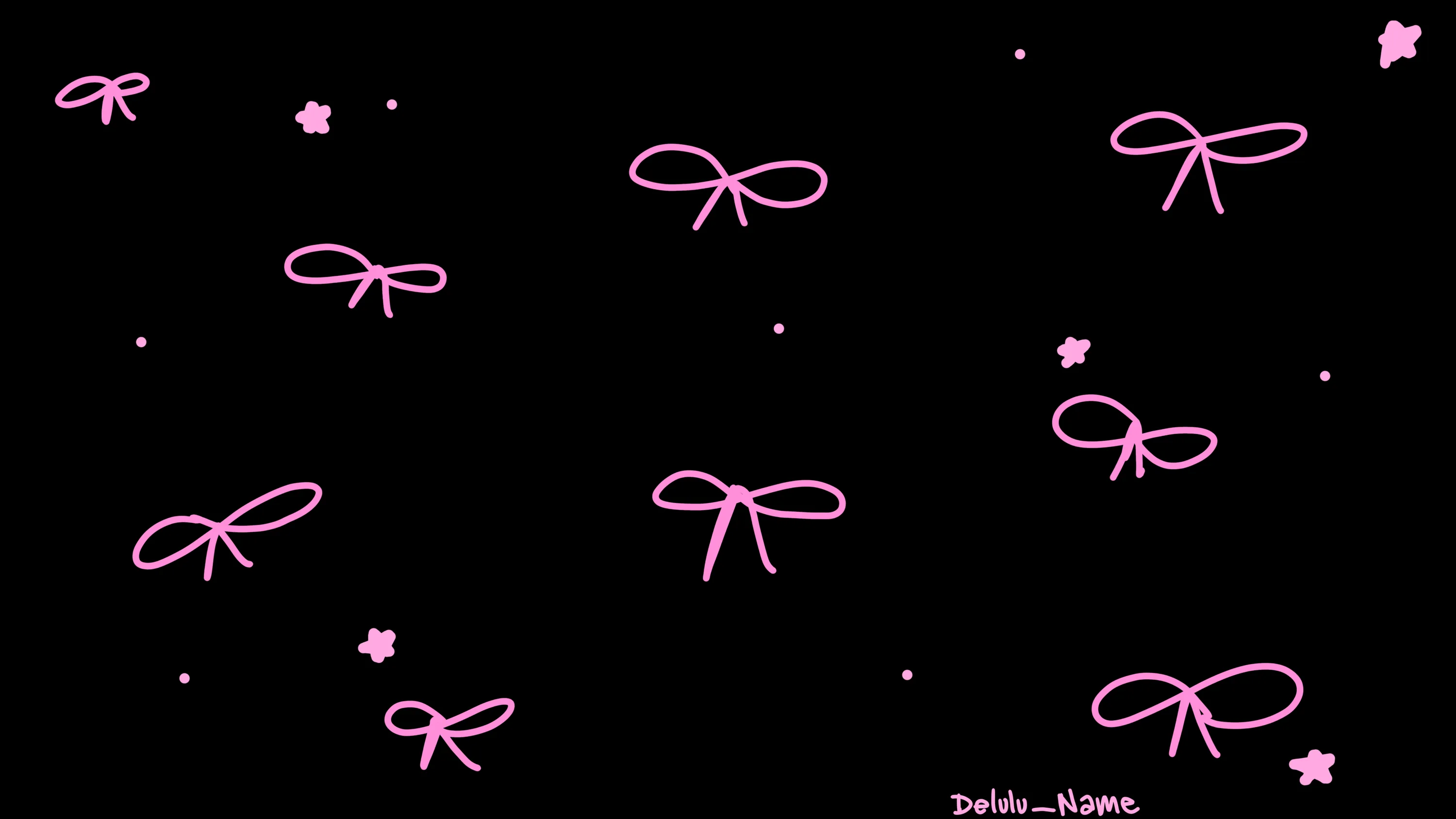Black Bow Desktop Wallpaper