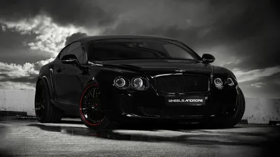 Bentley Continental with Deep Red Wheels HD Wallpaper