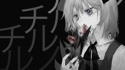 Anime Girls Simple Background Black Background Gaming Mat Desk