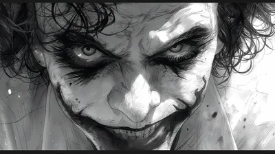 Pencil Sketch Joker Grin HD Wallpaper