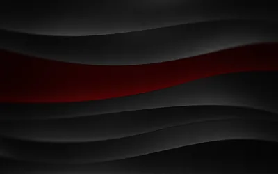 Red Wave Between Black Ripples HD Wallpaper