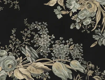 Bold Floral, Black Rebel Walls