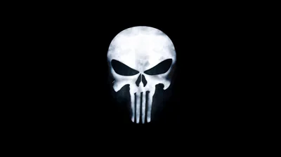 White Skull Emblem With Long Teeth HD Wallpaper