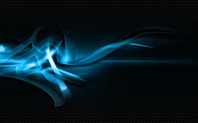 Blue Smoke Over Carbon Mesh HD Wallpaper