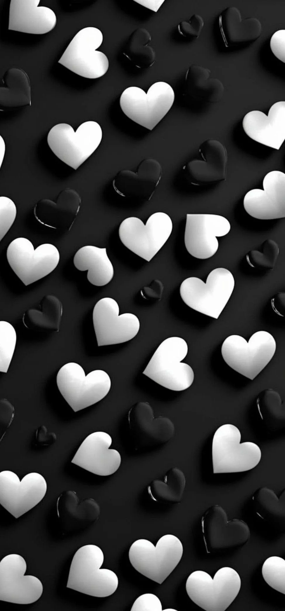 Black and White Heart Wallpaper