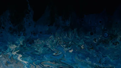 Blue Marble Paint Pour Texture HD Wallpaper
