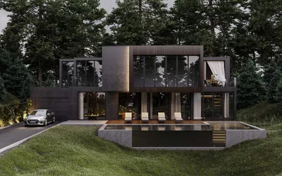 Dark Mansion In The Woods