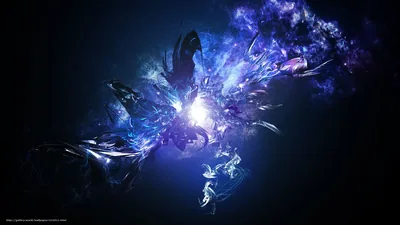 Black Blue Shards Wallpapers