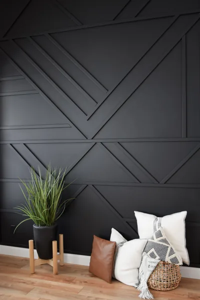 Black accent wall