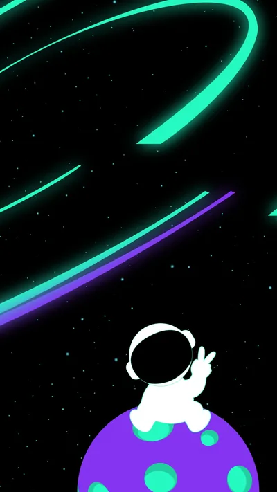 Cute astronaut Wallpaper 4K, Illustration, 8K, Outer space, 5K