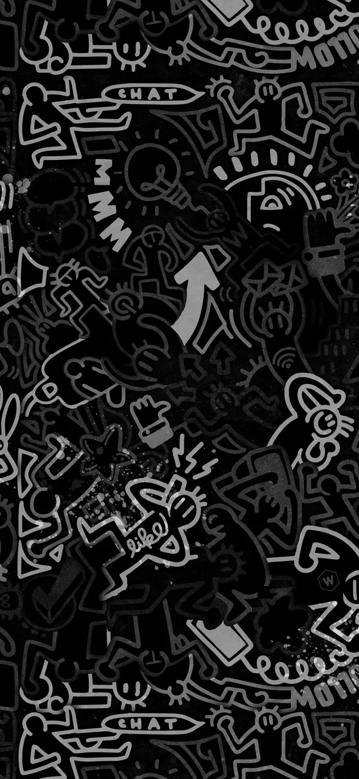 Cool Black and White Graffiti Wallpaper