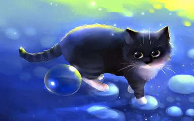 Cute Black Art Picture Wallpaper