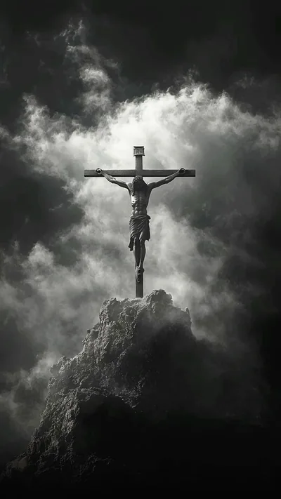 Jesus Wallpaper Black and White