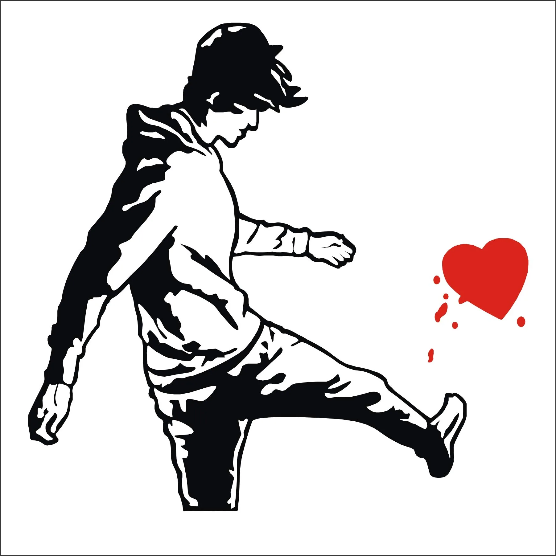 Black Broken Heart Boy