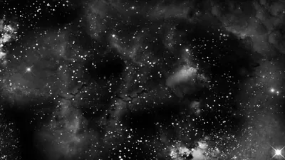 Grey Nebula Smoke Behind White Stars HD Wallpaper