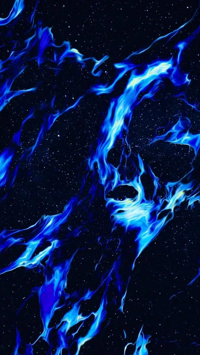 wallpaper aesthetic black and blue Baddie