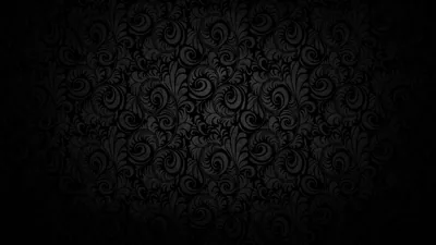 Black Baroque Damask Repeat HD Wallpaper