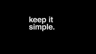 Keep It Simple in White Lowercase HD Wallpaper