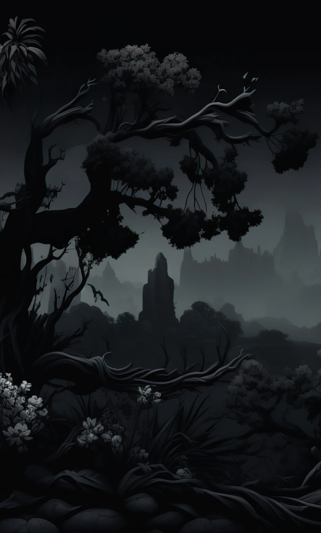 Resolution Dark Natural Landscape HD Black Aesthetic iPhone