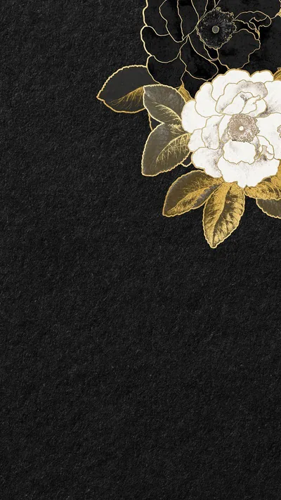 Black Floral iPhone Wallpapers 4k, HD Backgrounds