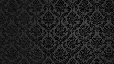 Ornate Damask Texture in Charcoal HD Wallpaper