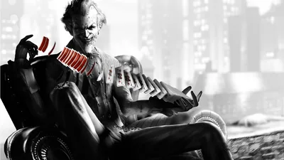 Armchair Joker With Cascading Cards HD Wallpaper