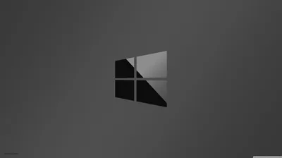 Windows Logo on Grey Gradient HD Wallpaper