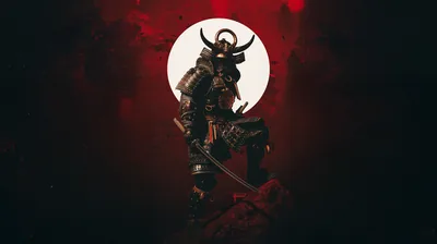 Yasuke Wallpaper 4K, Dark aesthetic, 8K, Katana