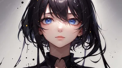 4K Anime Black Drawing Wallpaper