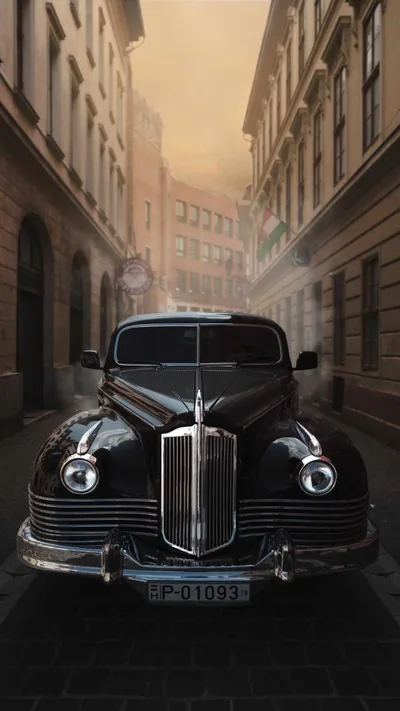 Black Retro Car IPhone Wallpaper IPhone Wallpapers iPhone