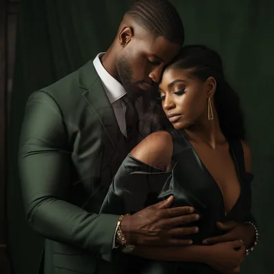 Black Love Art Background
