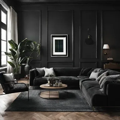 How to Craft a Captivating Black Living Room That Speaks Volumes