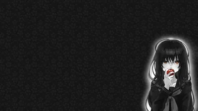 Girl in the Corner of a Dark Frame HD Wallpaper