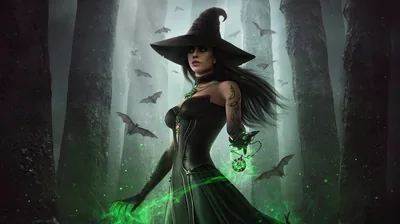 Dark Fantasy Witch 5k Wallpaper, HD Artist Wallpapers, 4k Wallpapers, Images, Backgrounds