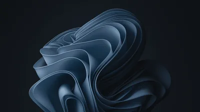 Windows 11 Wallpaper 4K, Grey abstract, Stock