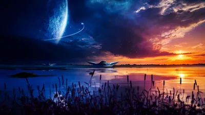 Sci Fi Night Sky Wallpaper, HD Artist 4K Wallpapers, Images and Background Wallpapers