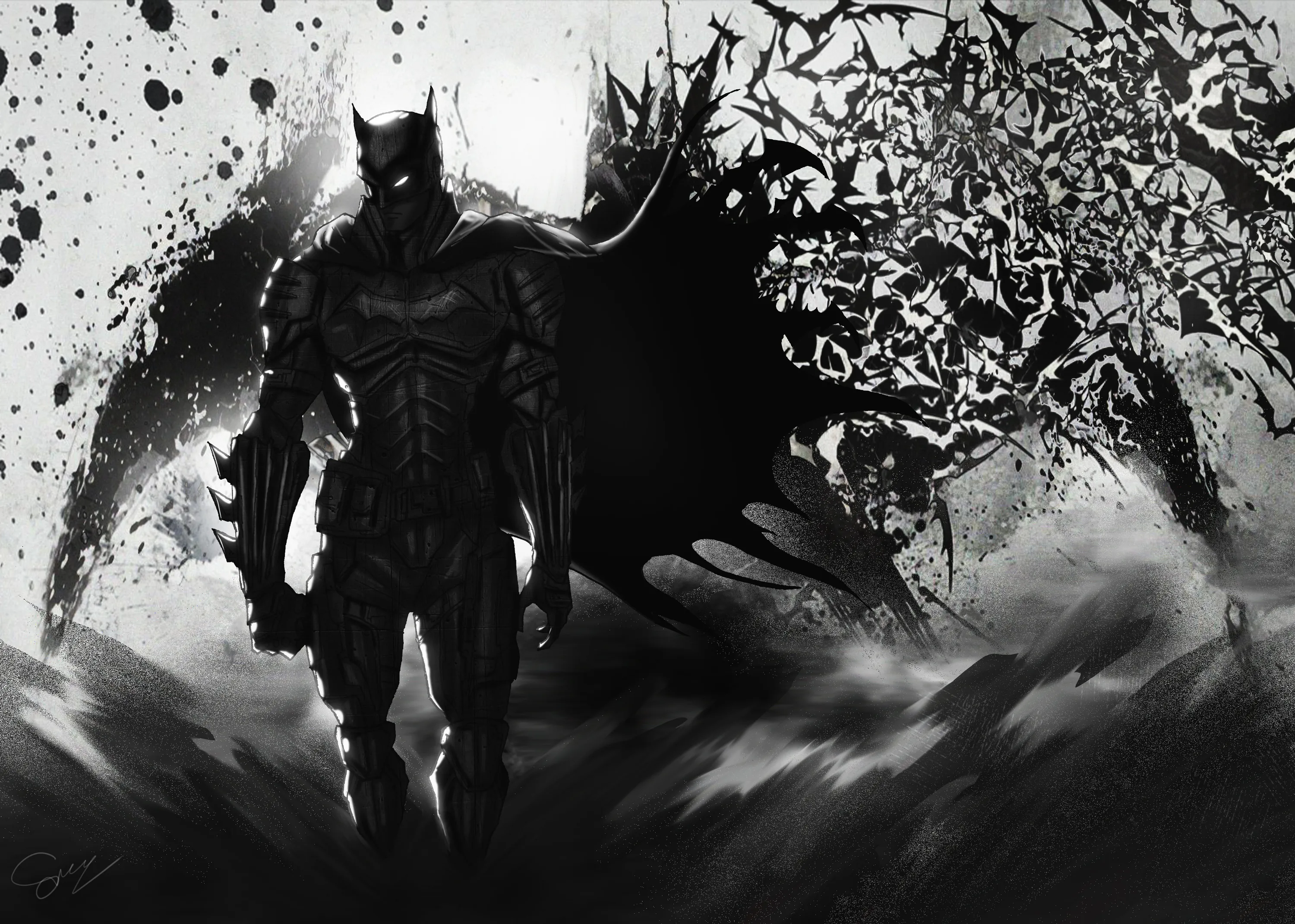 Batman Dark 4K Wallpaper, HD Superheroes 4K Wallpapers, Images, Photos