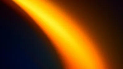 Amber Light Arc on Dark Blue HD Wallpaper