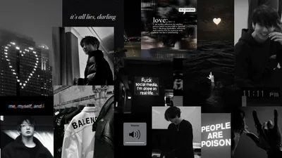 Bts Black Aesthetic Wallpapers